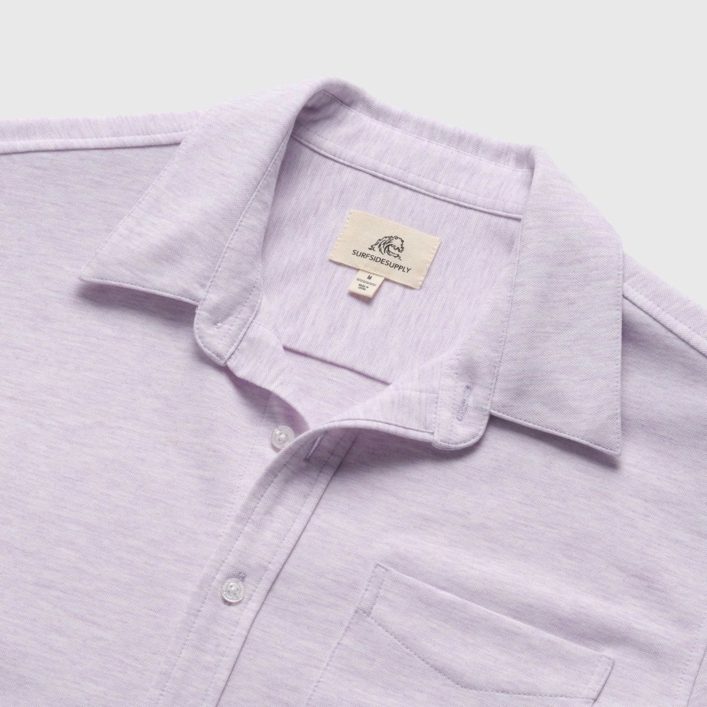 Tony Pique Knit Shirt - Purple Heather