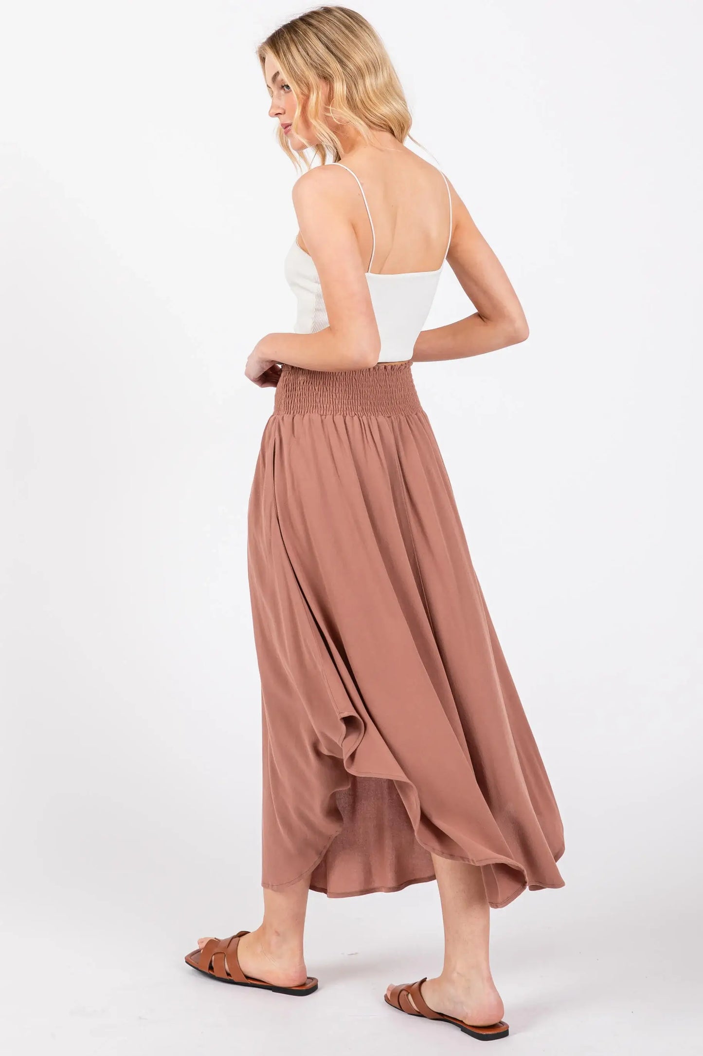 Annie Smocked Waistband Skirt