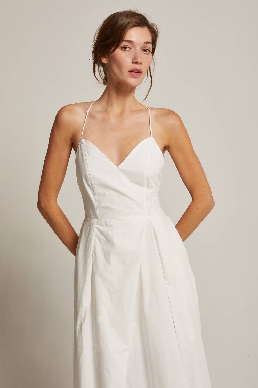 Erica Poplin Midi Dress
