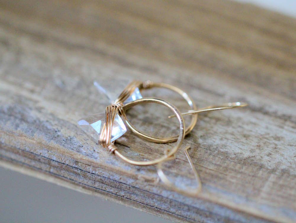 Albatross Earrings - GF Quartz