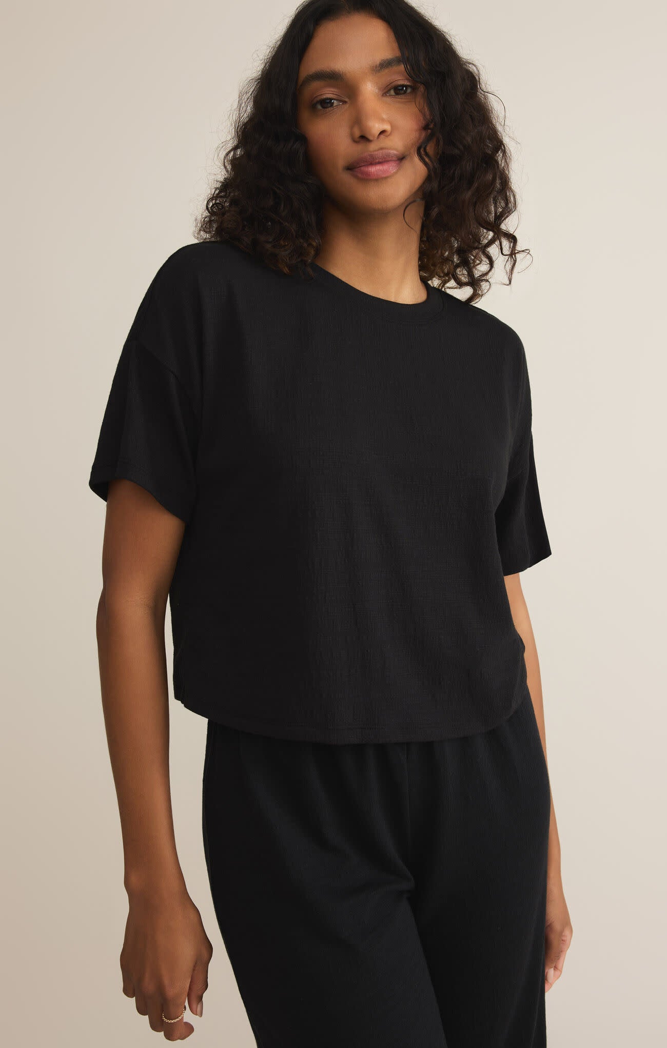 Sway Textured Crop Tee