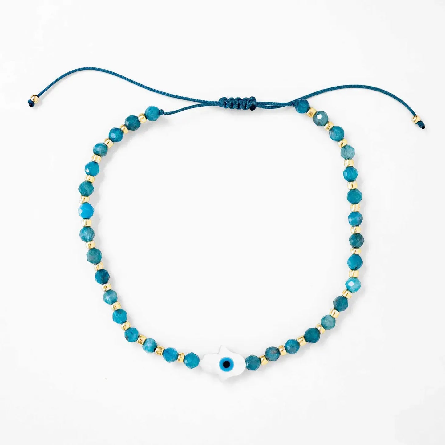Hamsa Gemstone Bracelet