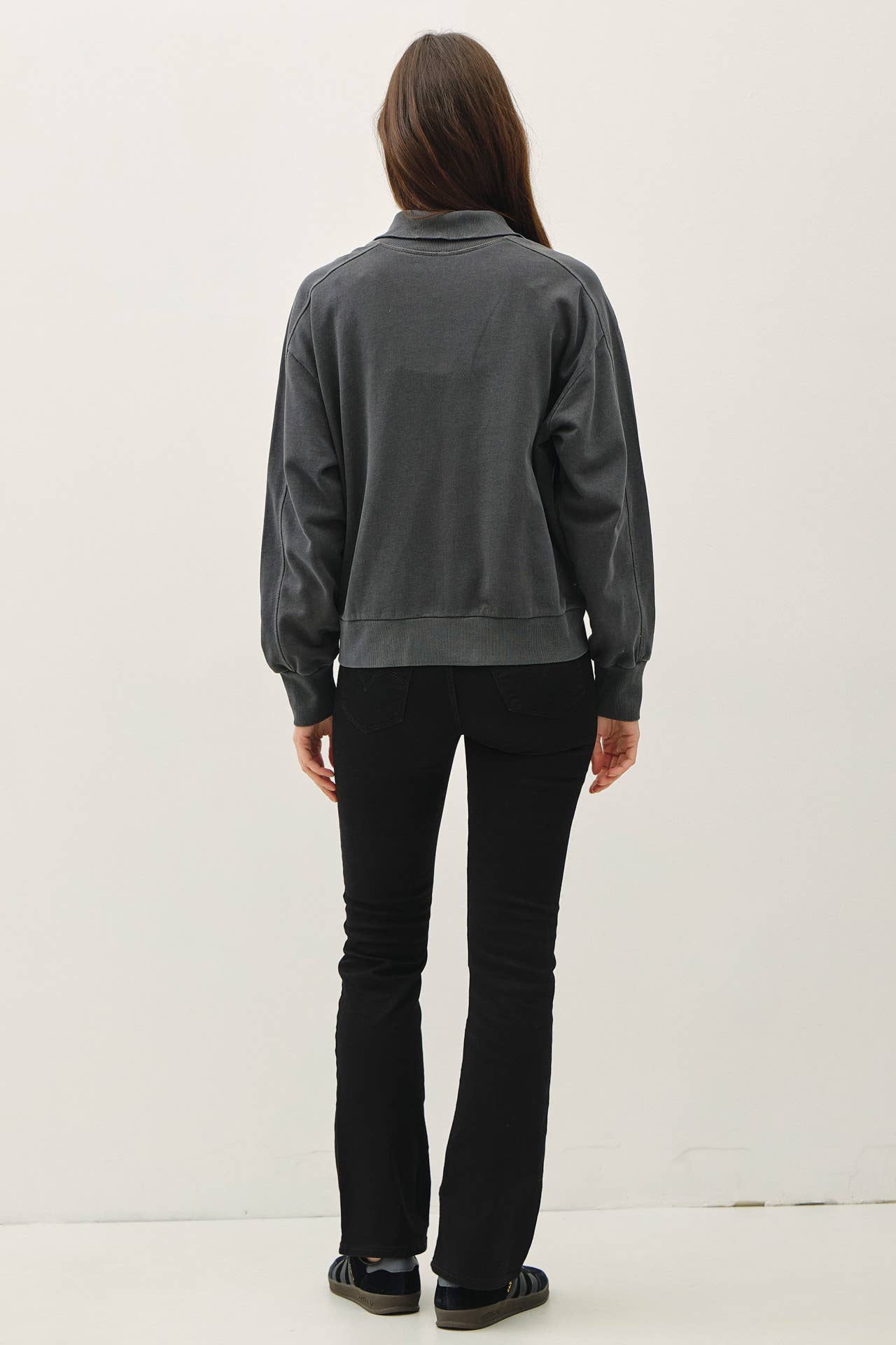 Hillary Acid Wash Zip