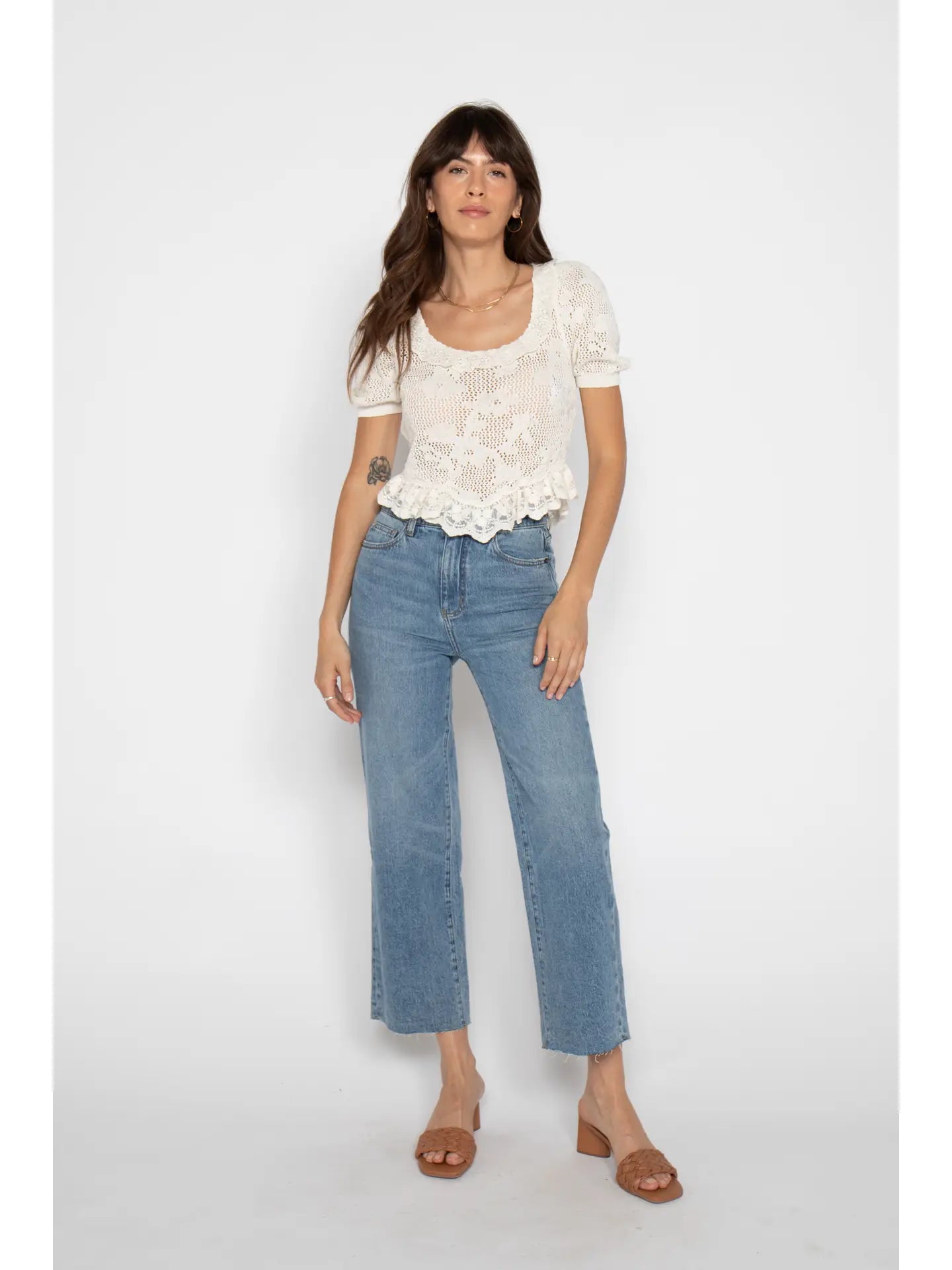 Aberdeen Crop Denim - Classic Vintage