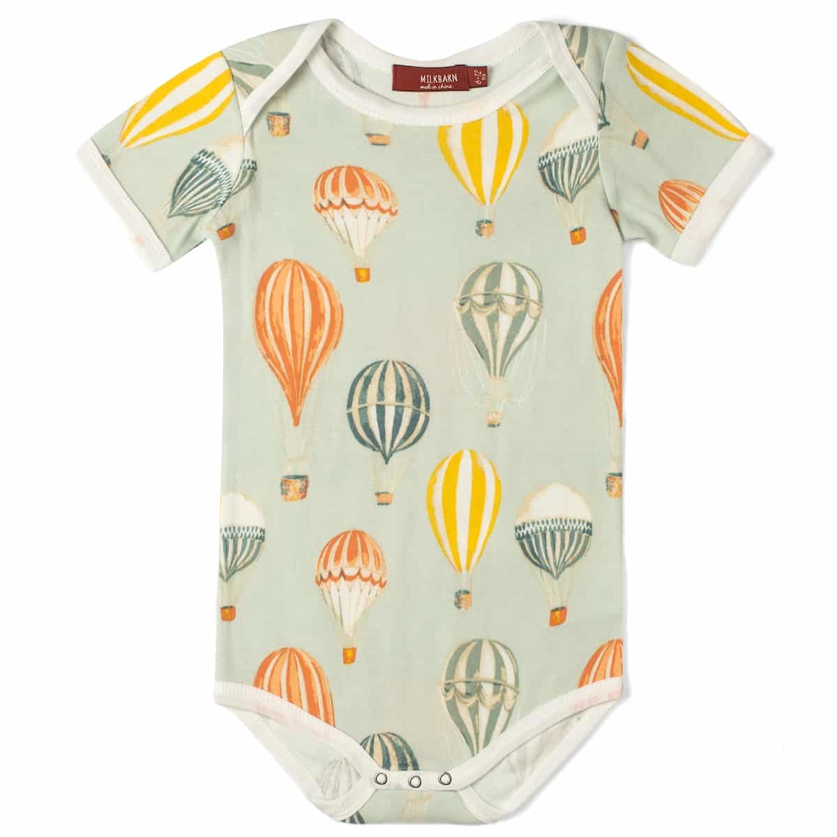 Vintage Balloons Short Sleeve Onesie