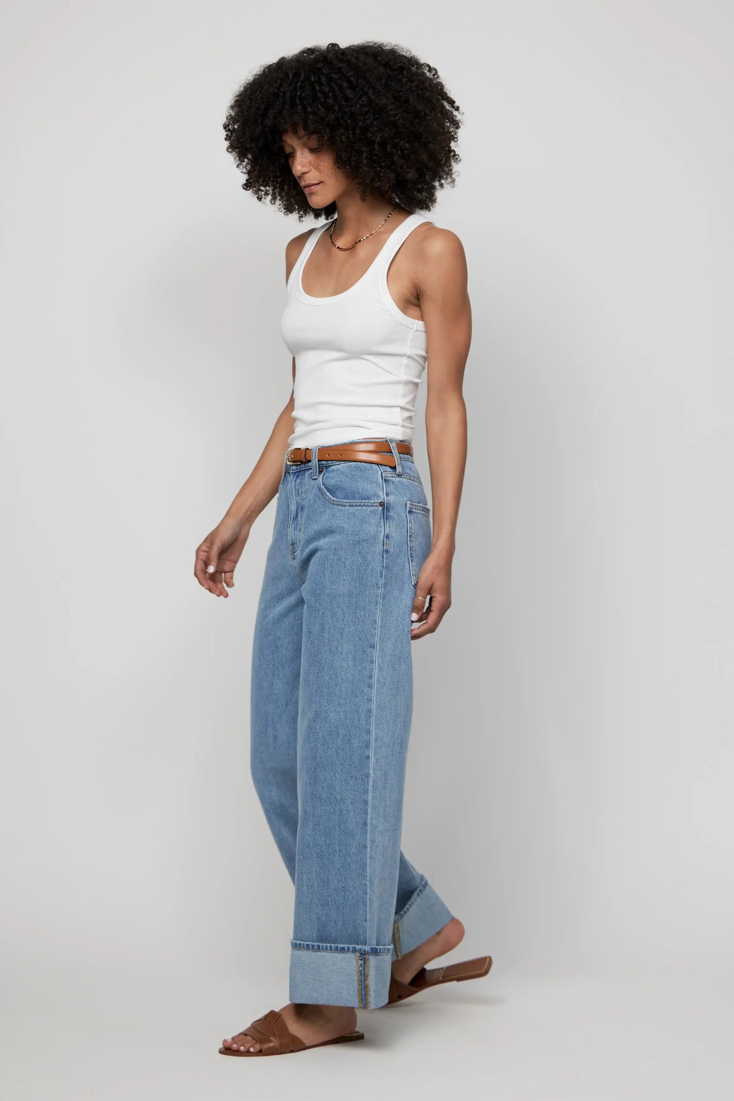 Parker Cuffed Wide Denim