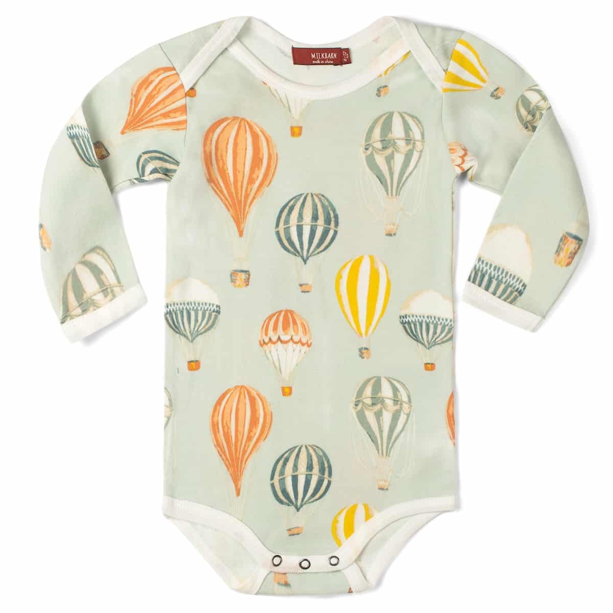 Vintage Balloons Short Sleeve Onesie