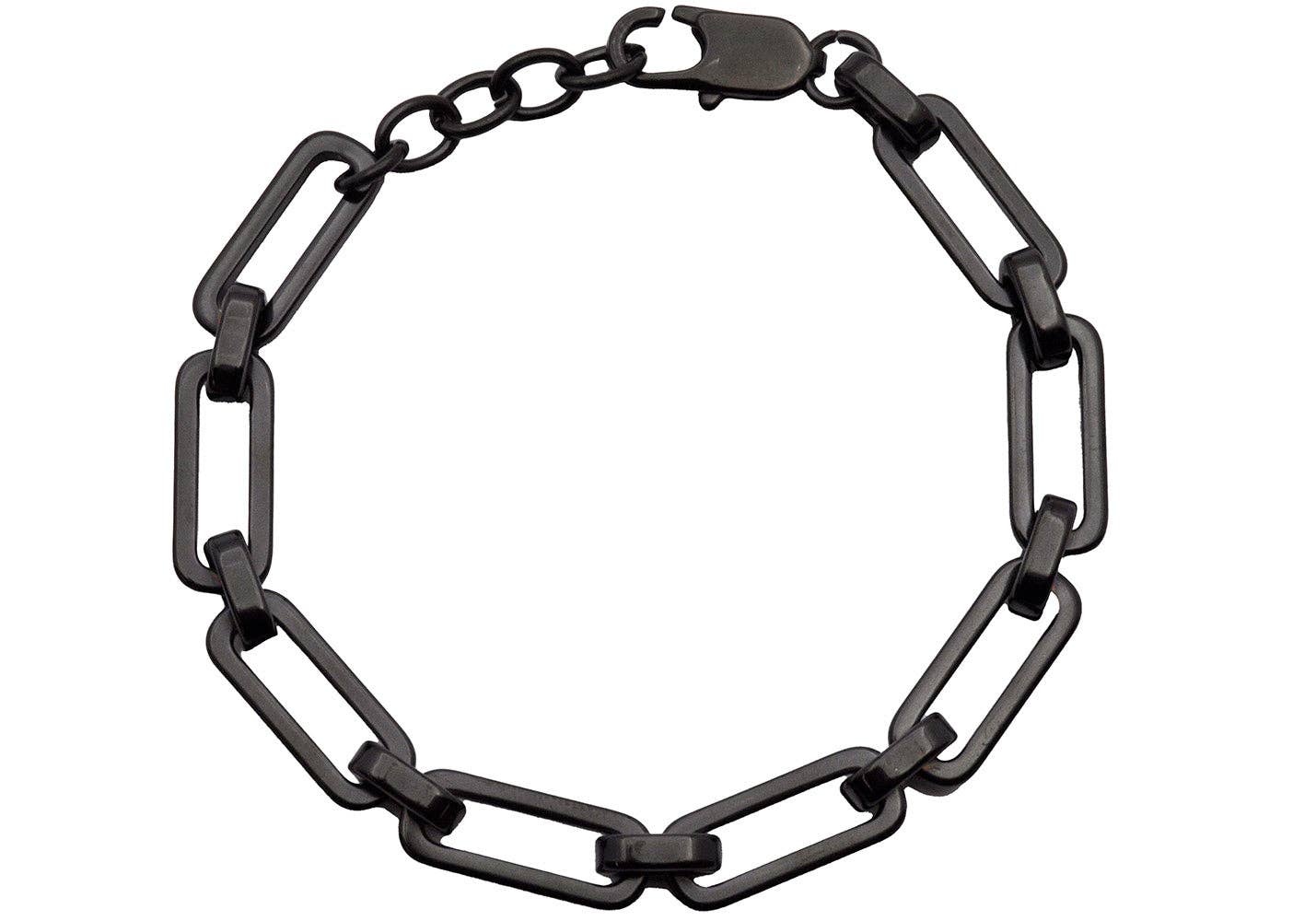 Black SS Paperclip Bracelet