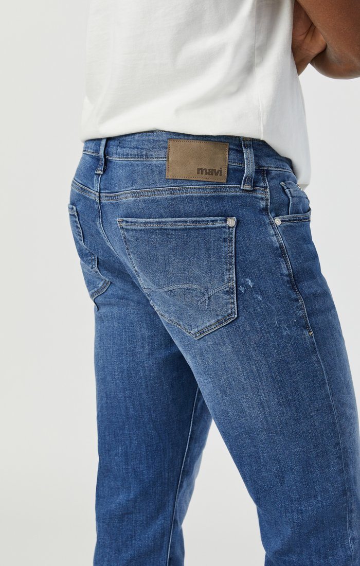 Marcus Slim Straight Leg Denim - Foggy Feather Blue