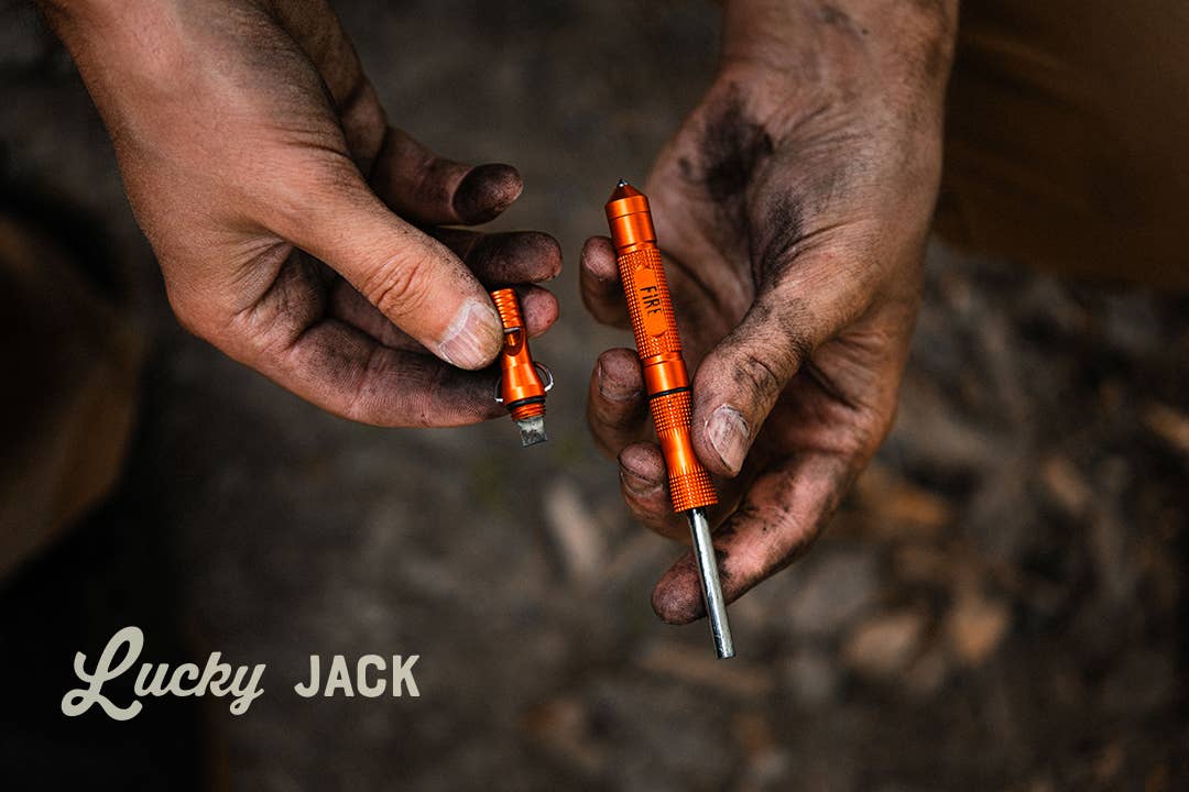 Emergency Fire Starter Pocket Fire Starter w/ Whistle
