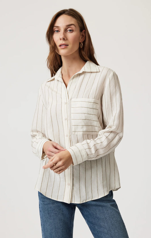 Ginny Pocket Long Sleeve Button Down