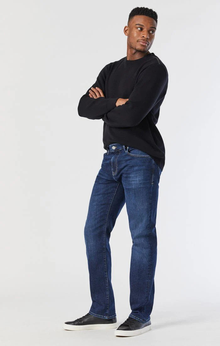 Marcus Slim Straight Leg Denim - Deep Organic Blue