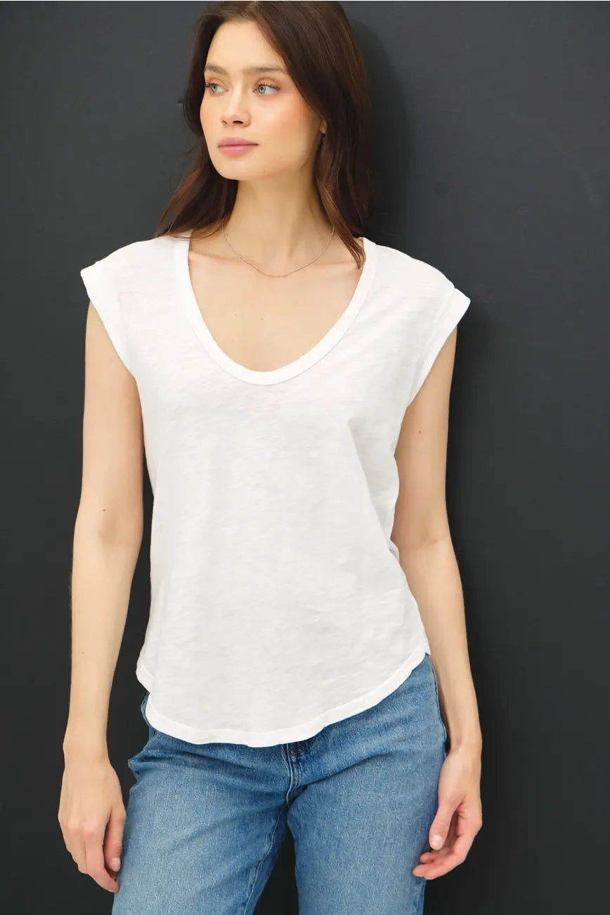 Rhonnie Cap Sleeve Top