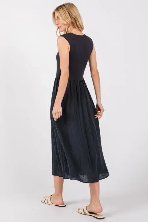 Simone Contrast Midi Dress