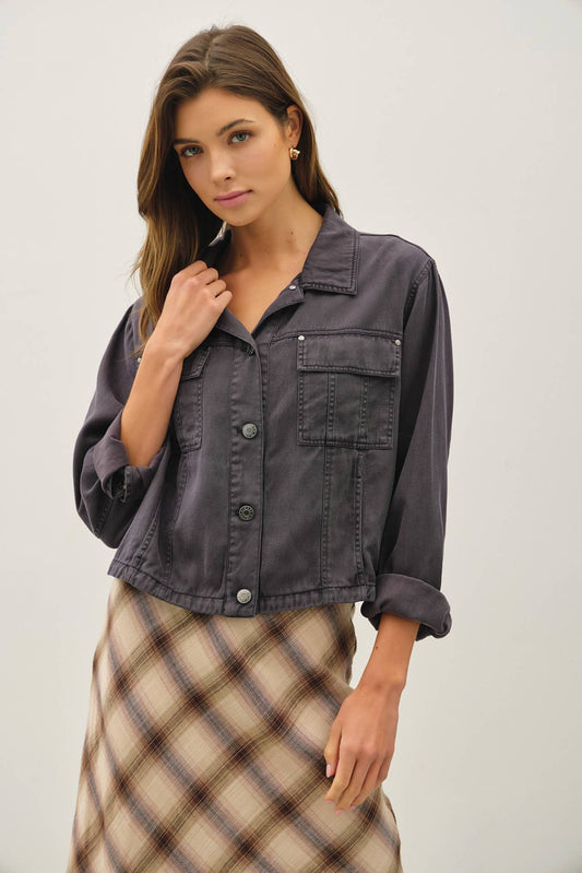 Abby Cropped Shacket