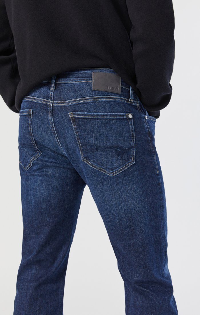Marcus Slim Straight Leg Denim - Deep Organic Blue