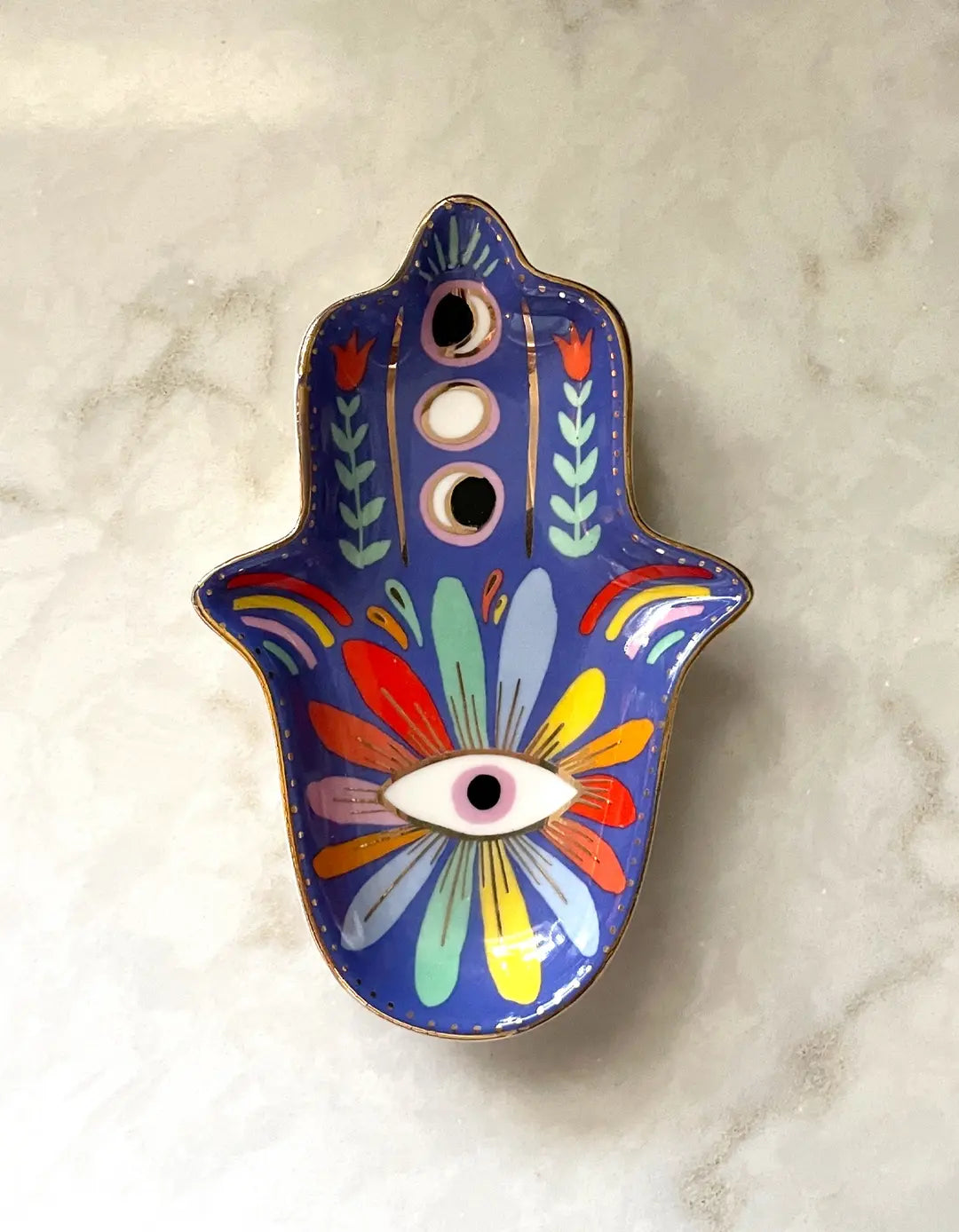 Hand-Painted Trinket Dish