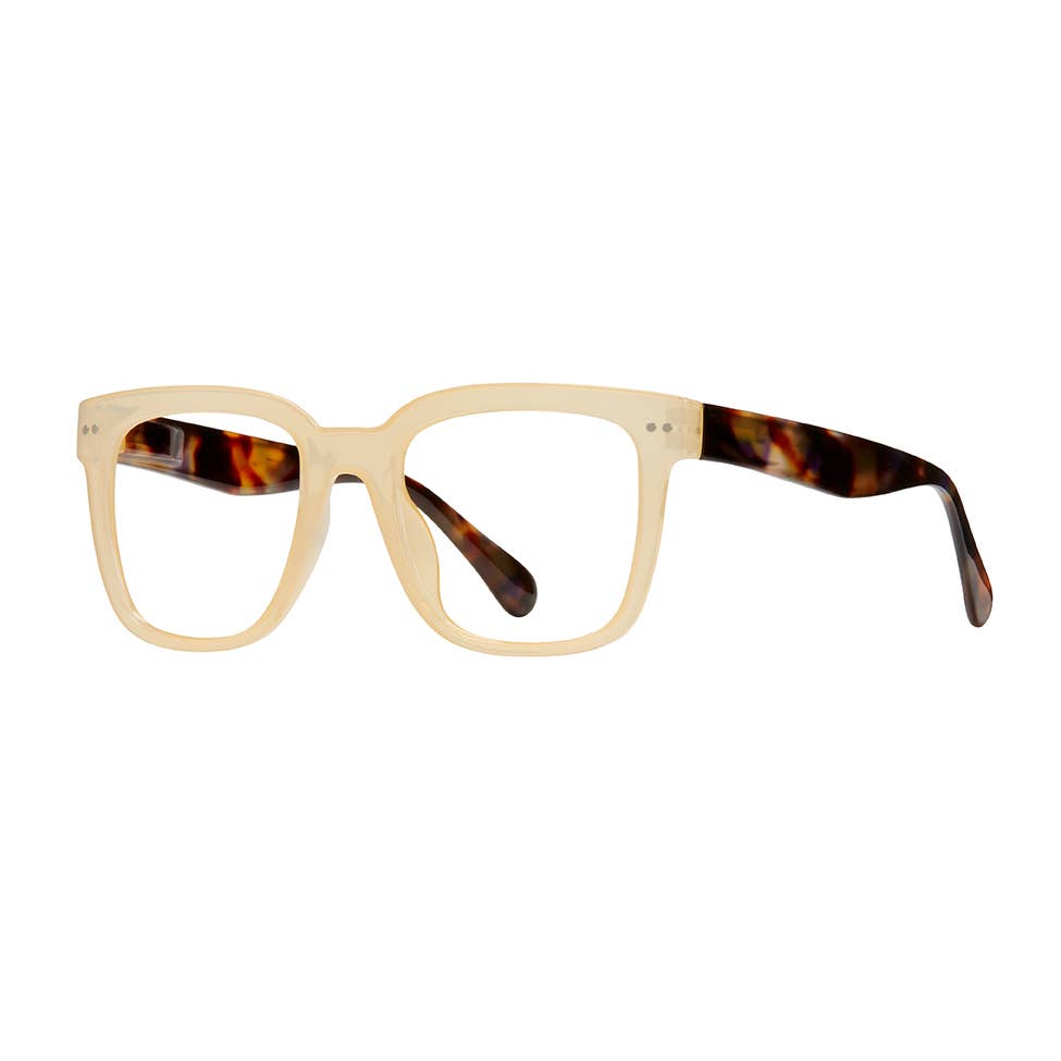 Sutter Blue Light Readers - Beige + Red Turquoise