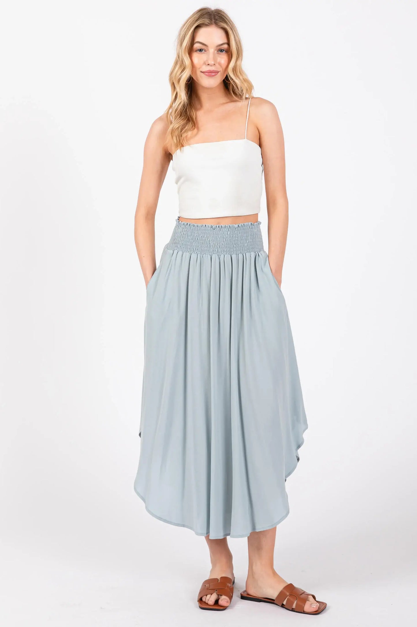 Annie Smocked Waistband Skirt