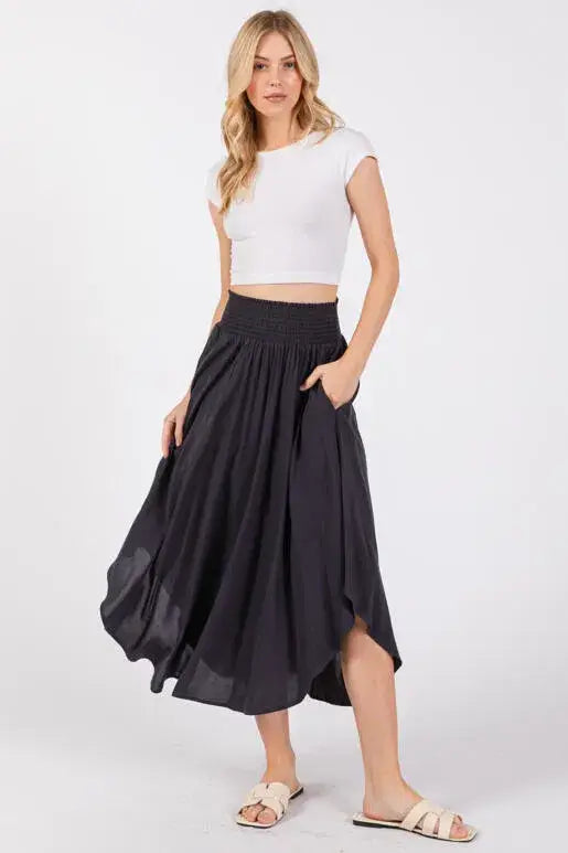 Annie Smocked Waistband Skirt