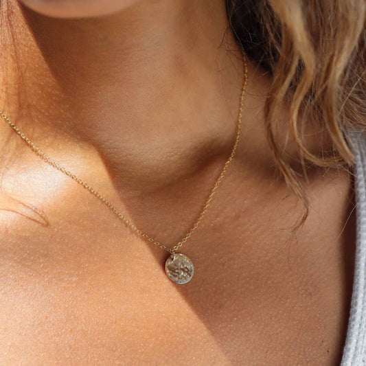 14k GF Moon Drop Necklace