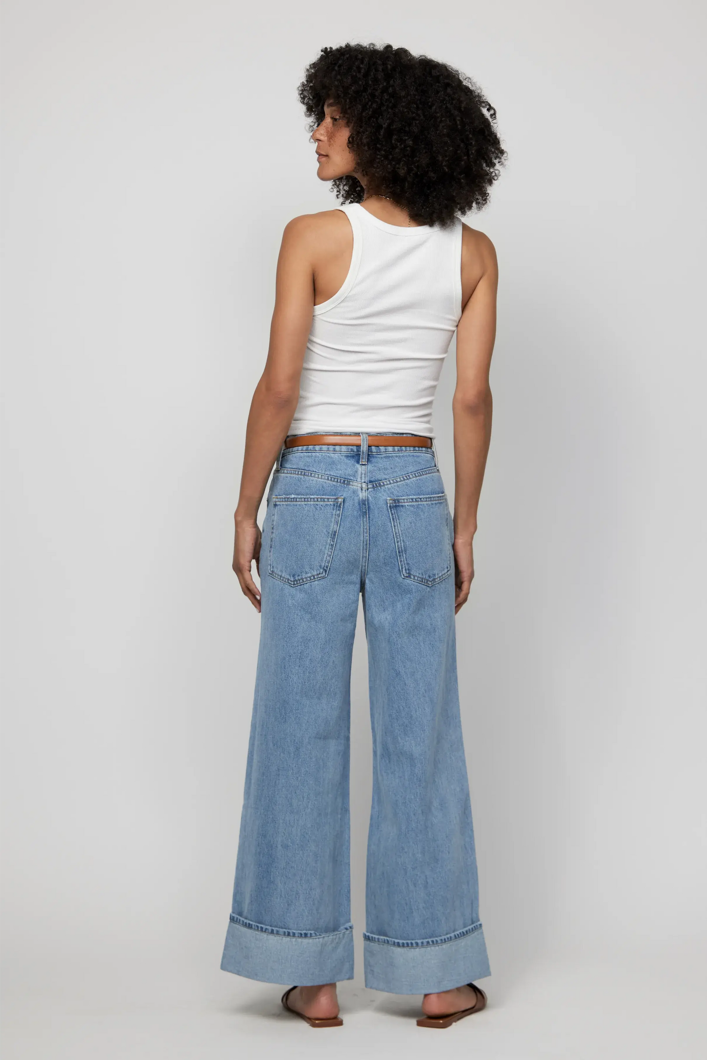 Parker Cuffed Wide Denim