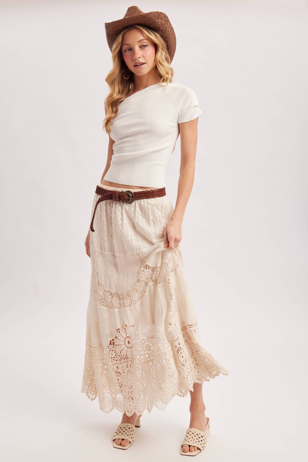 Elsa Lace Maxi Skirt