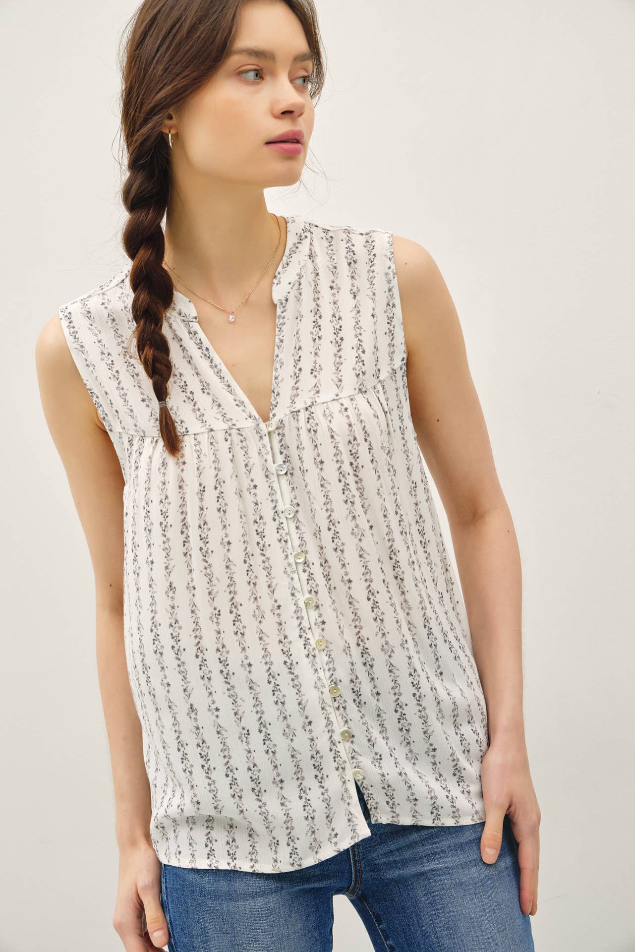 Fiona Floral Print Top