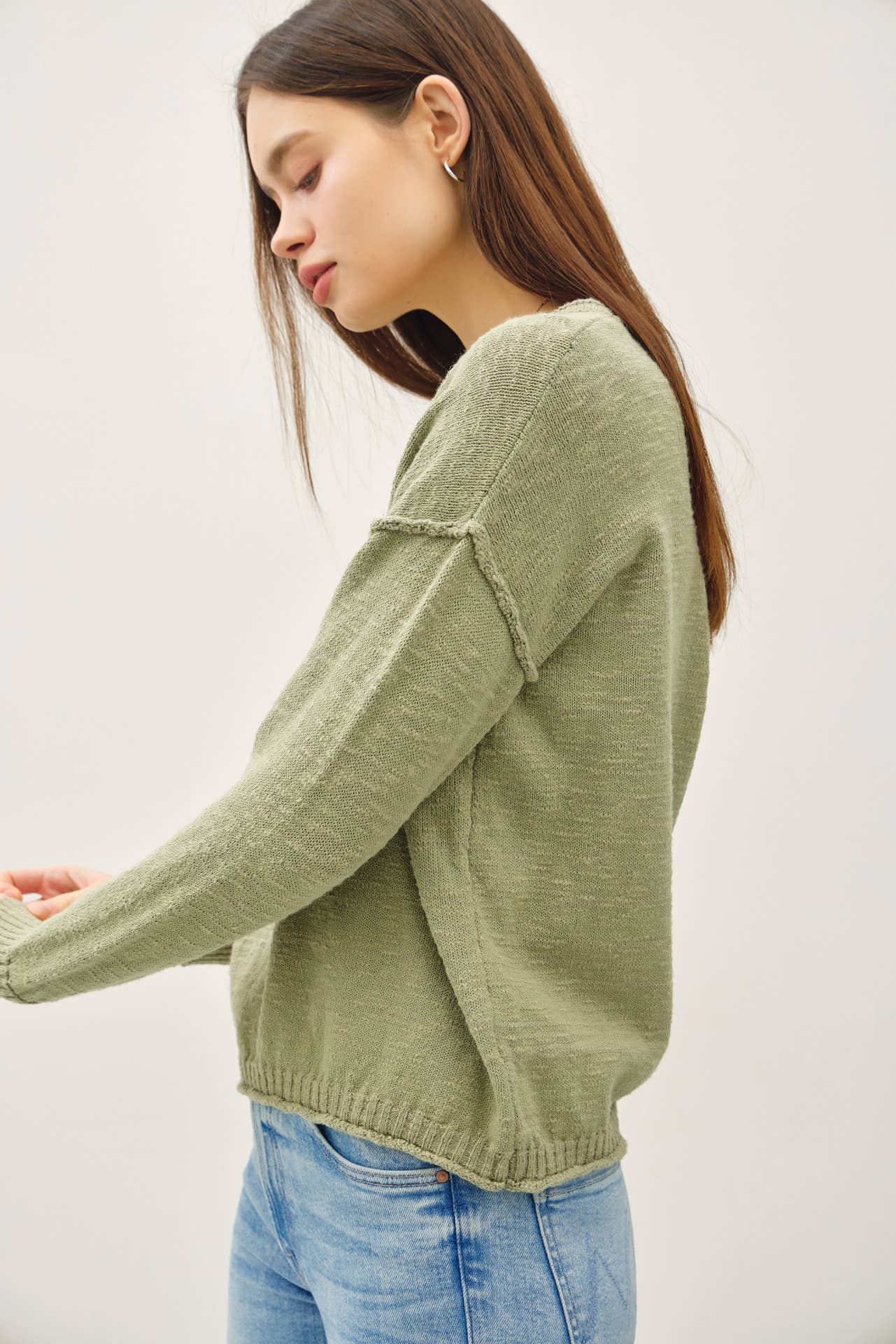 Lex Exposed Seam Sweater