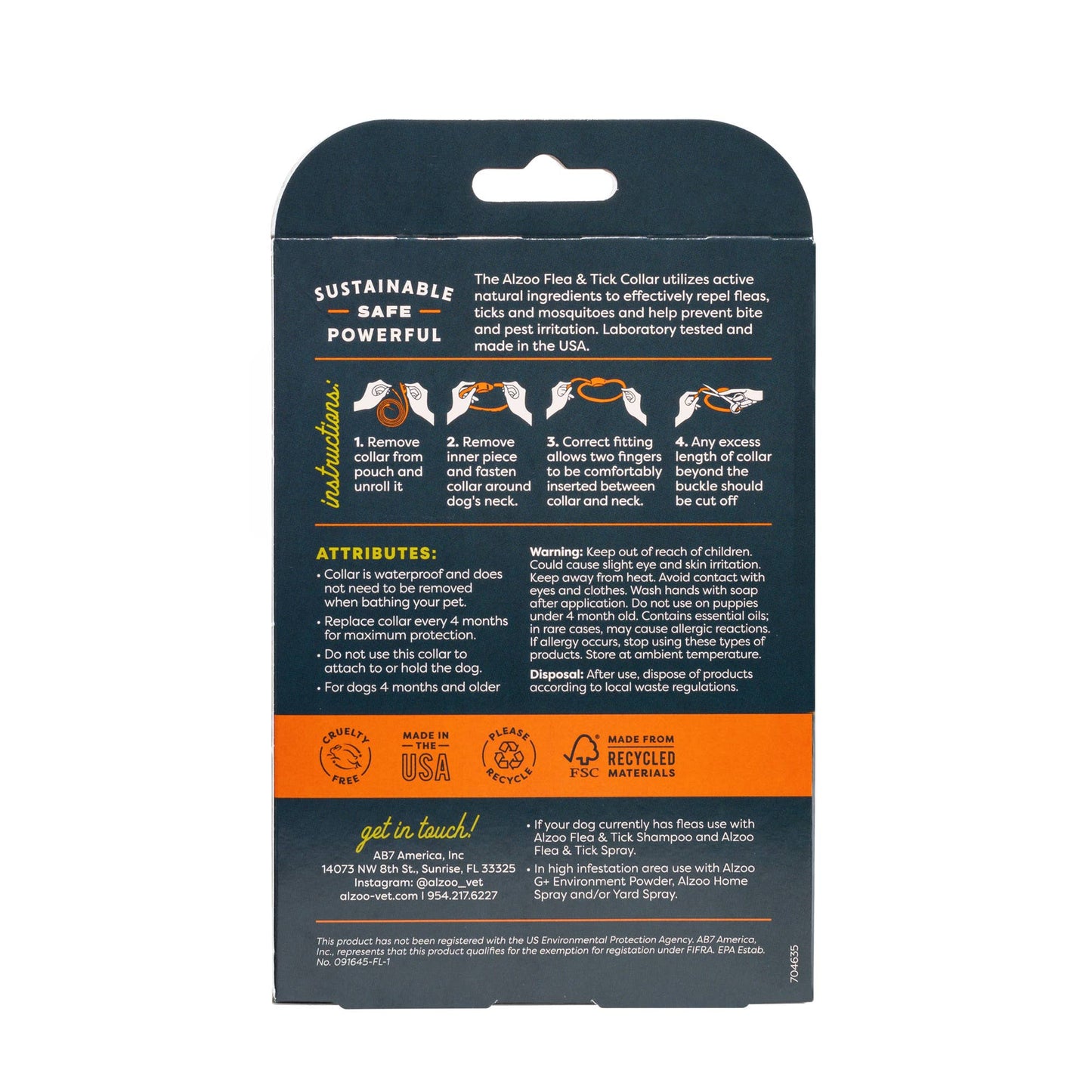 Plant-Based Flea & Tick Collar for Dogs - Med