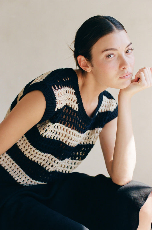 Dylan Stripe Sweater Top