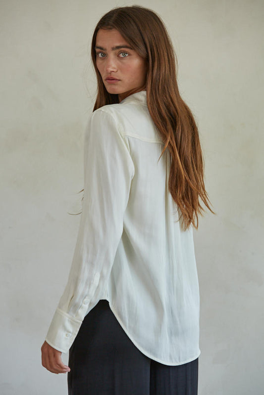 Sonika Satin Button Down