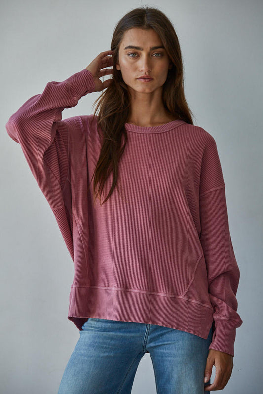 Tilly Waffle Knit Pullover