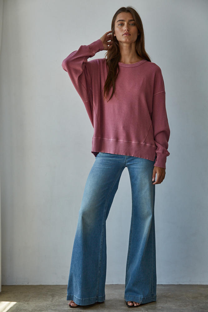 Tilly Waffle Knit Pullover