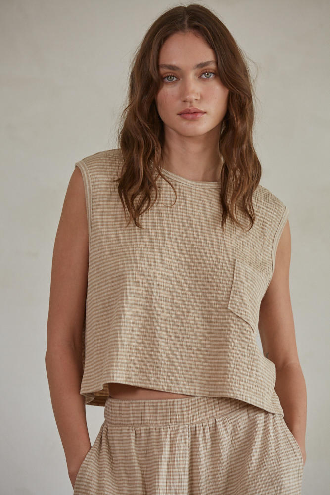 Evie Stripe Pocket Tank