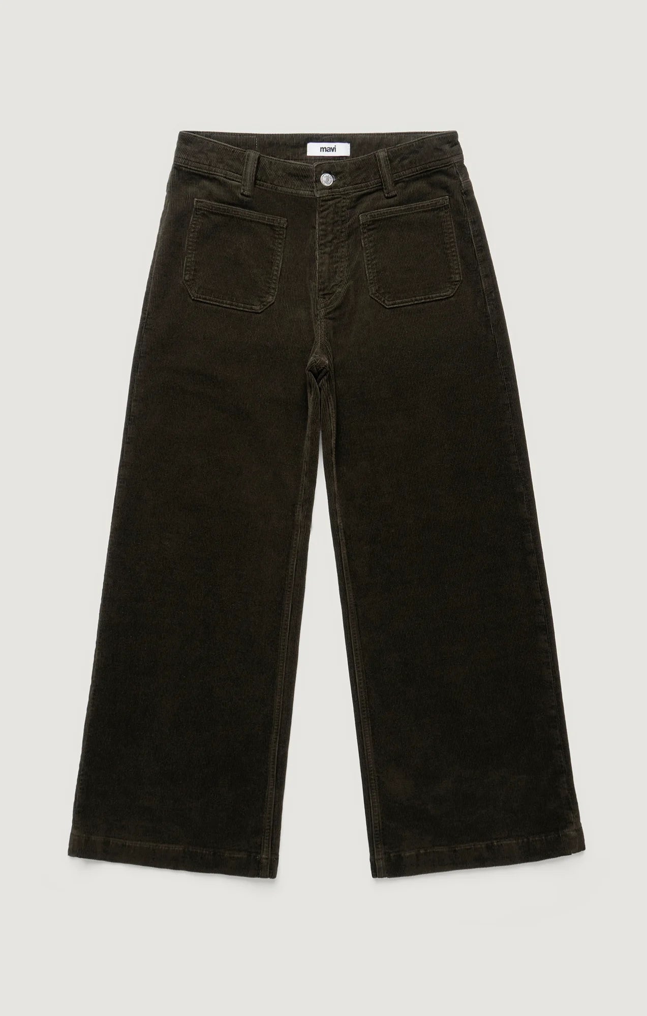 Paloma Marine Wide Leg Pants High Rise Dollar Bill Cord