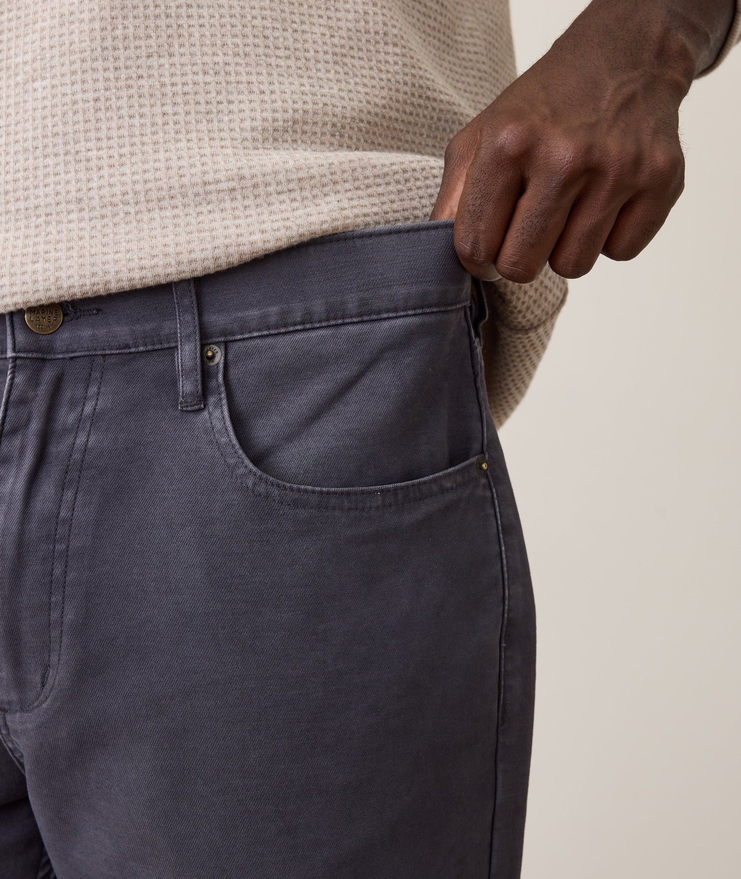 Flex Terry Slim Straight Pant