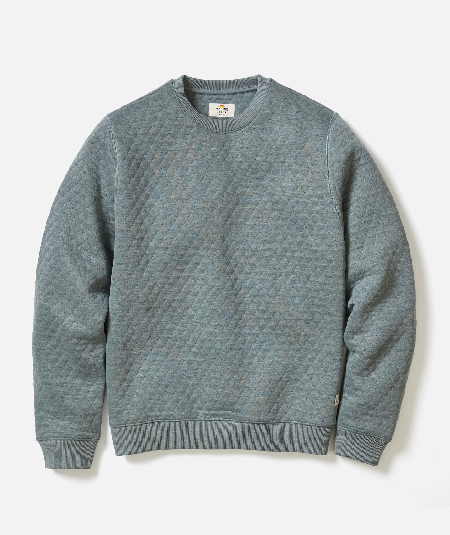 Jordan Corbet Quilted Crewneck - Dusty Pine