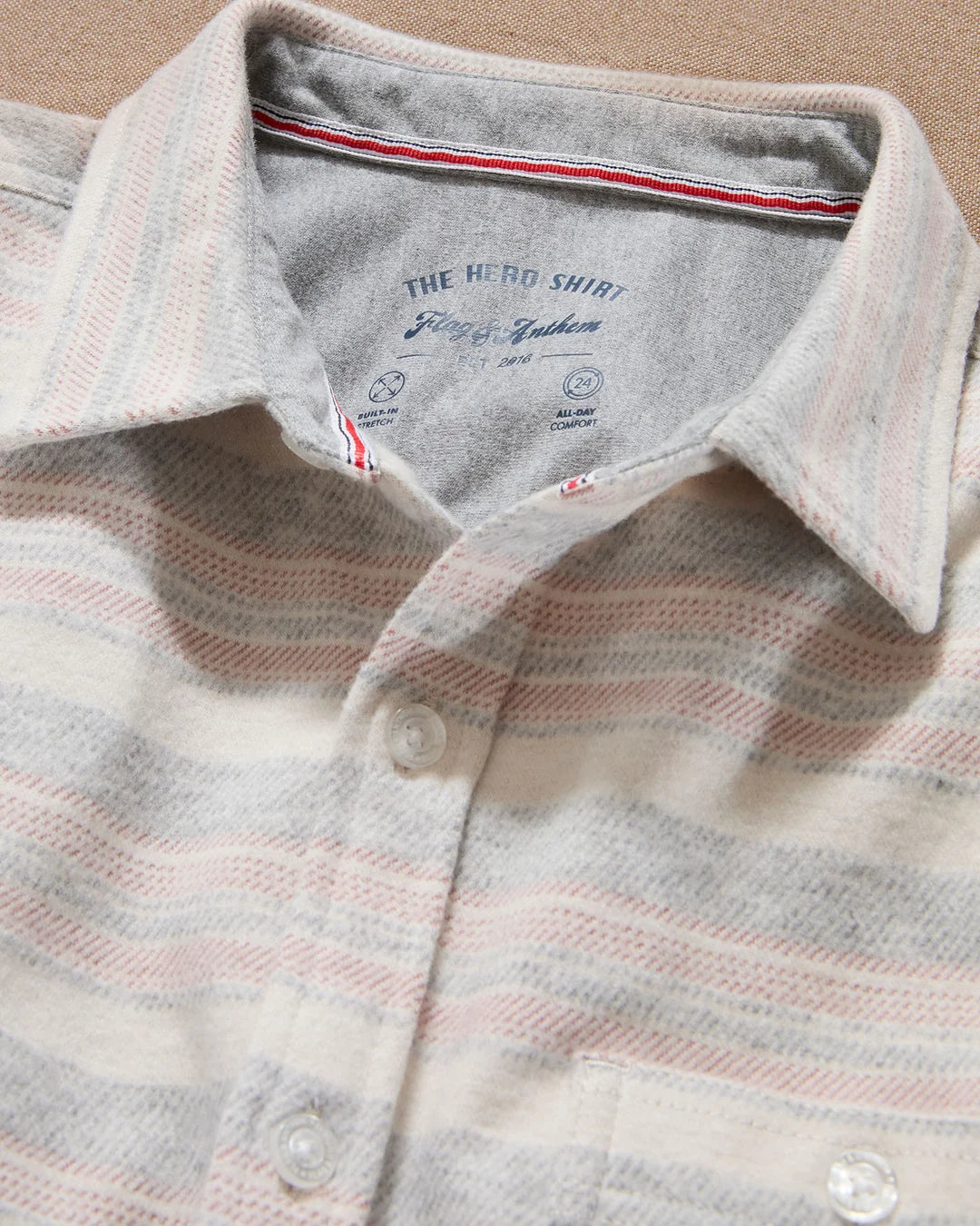 Luverne LS Striped Hero Knit Flannel