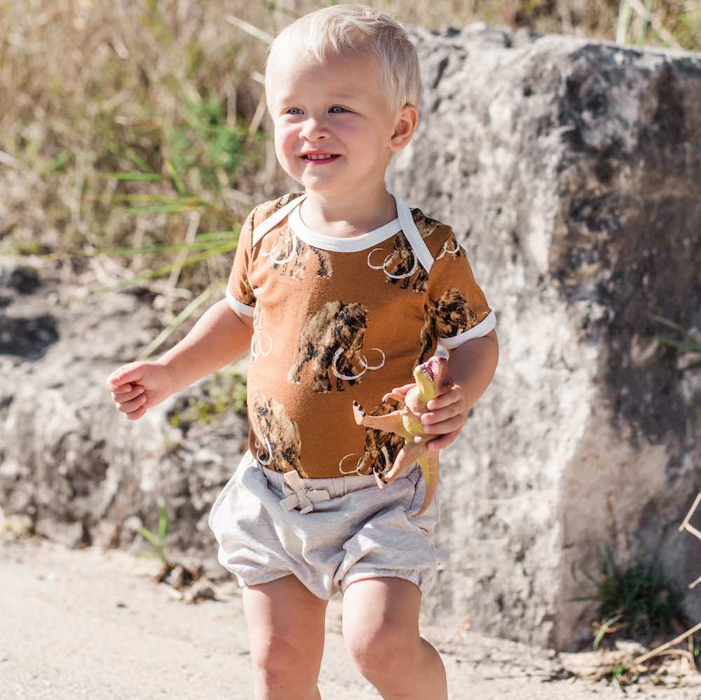 Organic Pinstripe Shorts