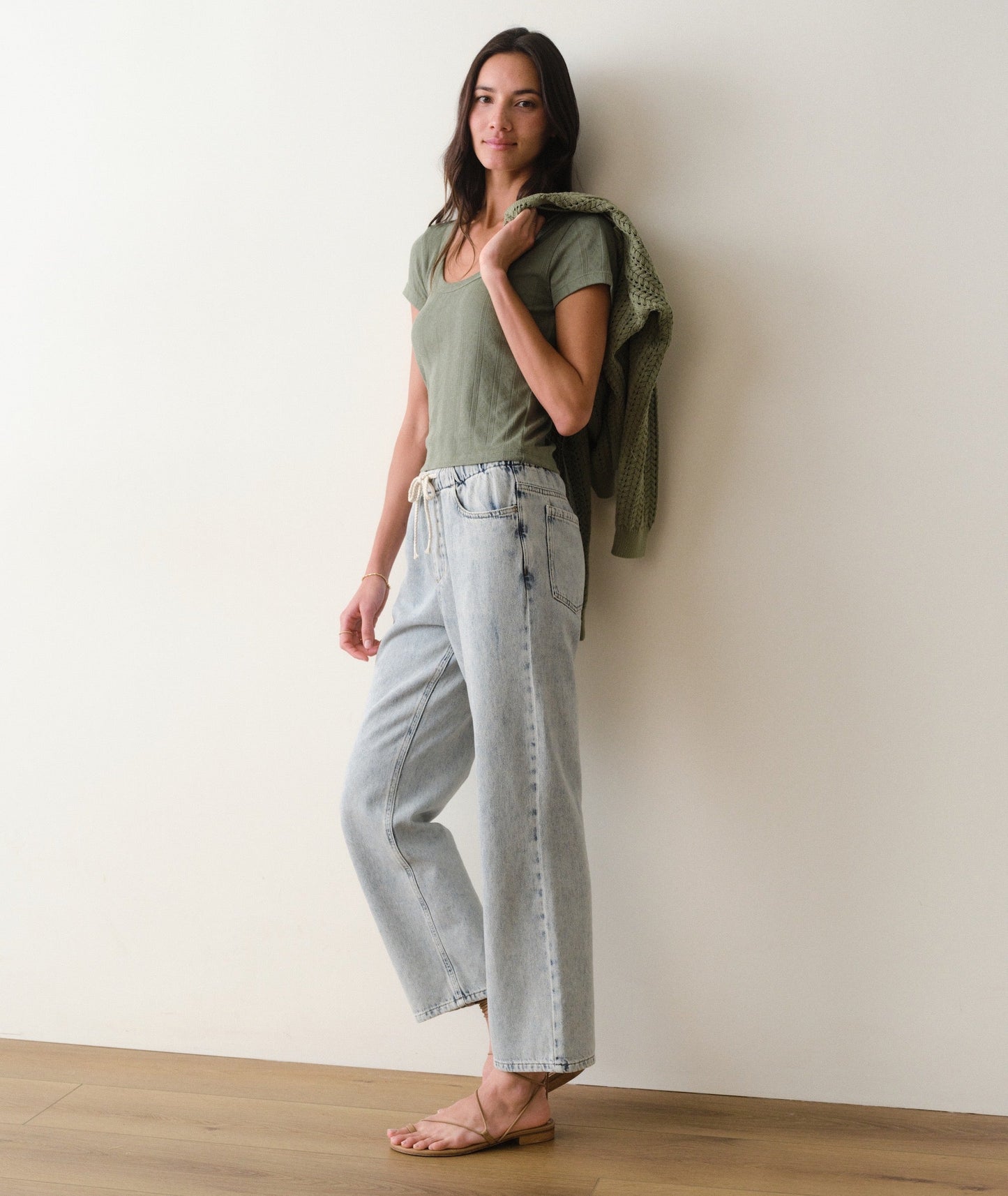 Lexi Pointelle Scoop Tee