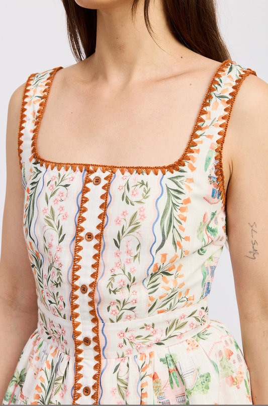 Alaia Linen Mini Dress