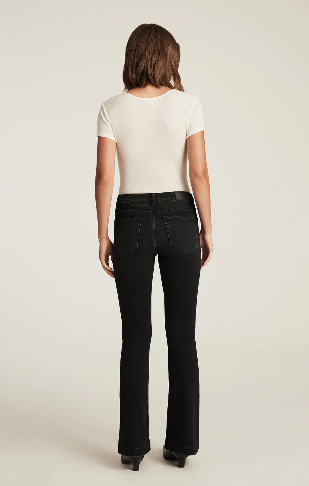 Sydney Flare Jeans High Rise | Dark Smoke Feather Blue