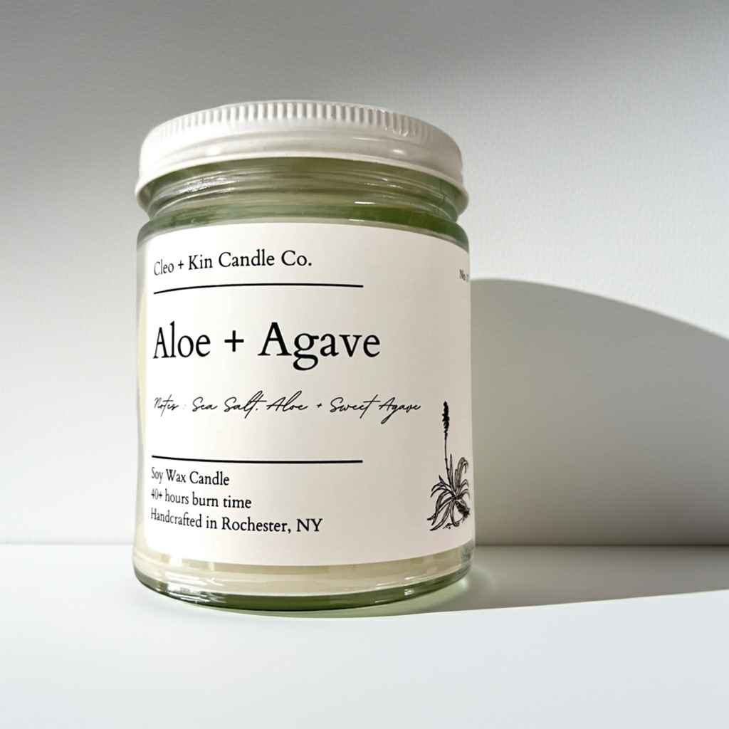 Cleo + Kin Candle Aloe + Agave