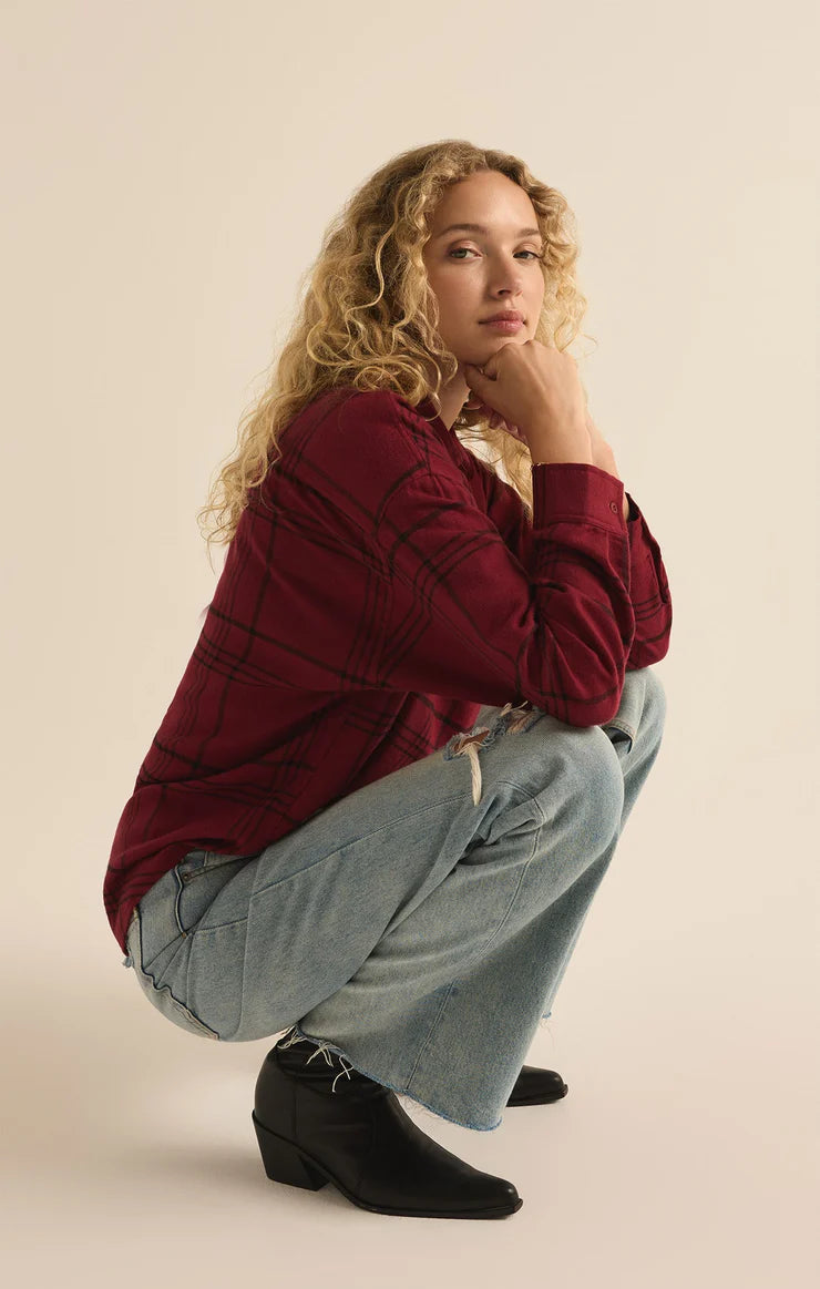 River Plaid Button Up