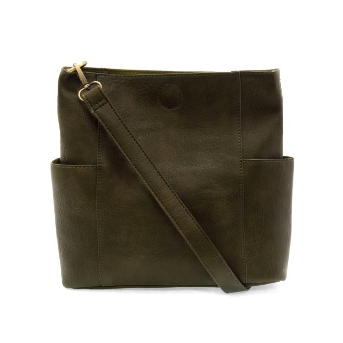 Kayleigh Side Pocket Bucket Bag Wine