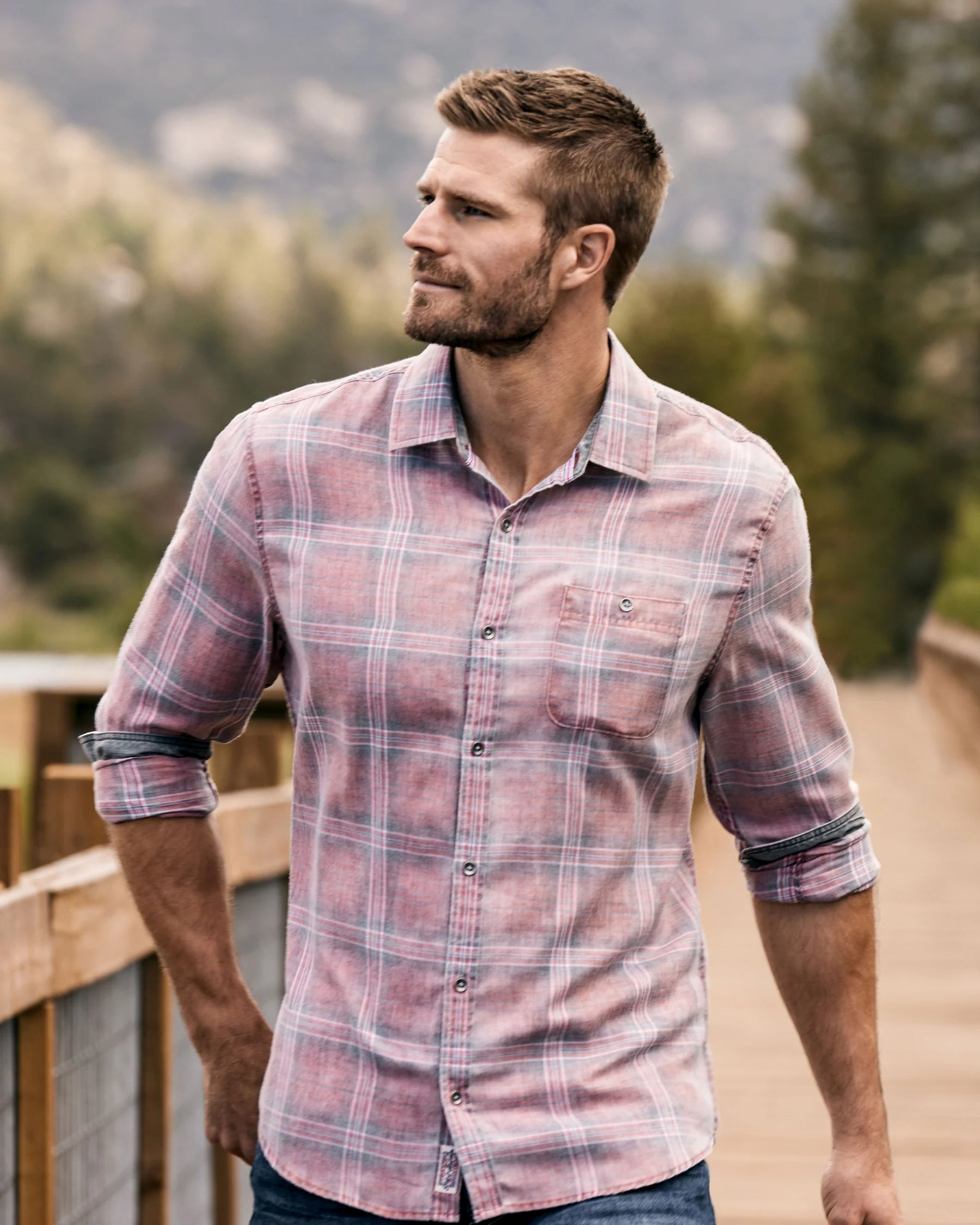 Paxton Vintage Soft Button Down Small