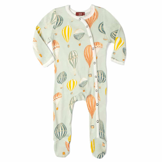 Cozy Footed Snap Romper Camping 0-3m