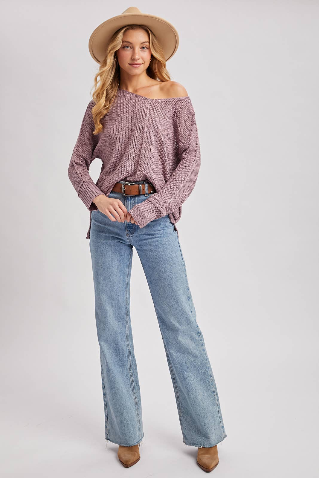 Clara Reverse Seam Sweater