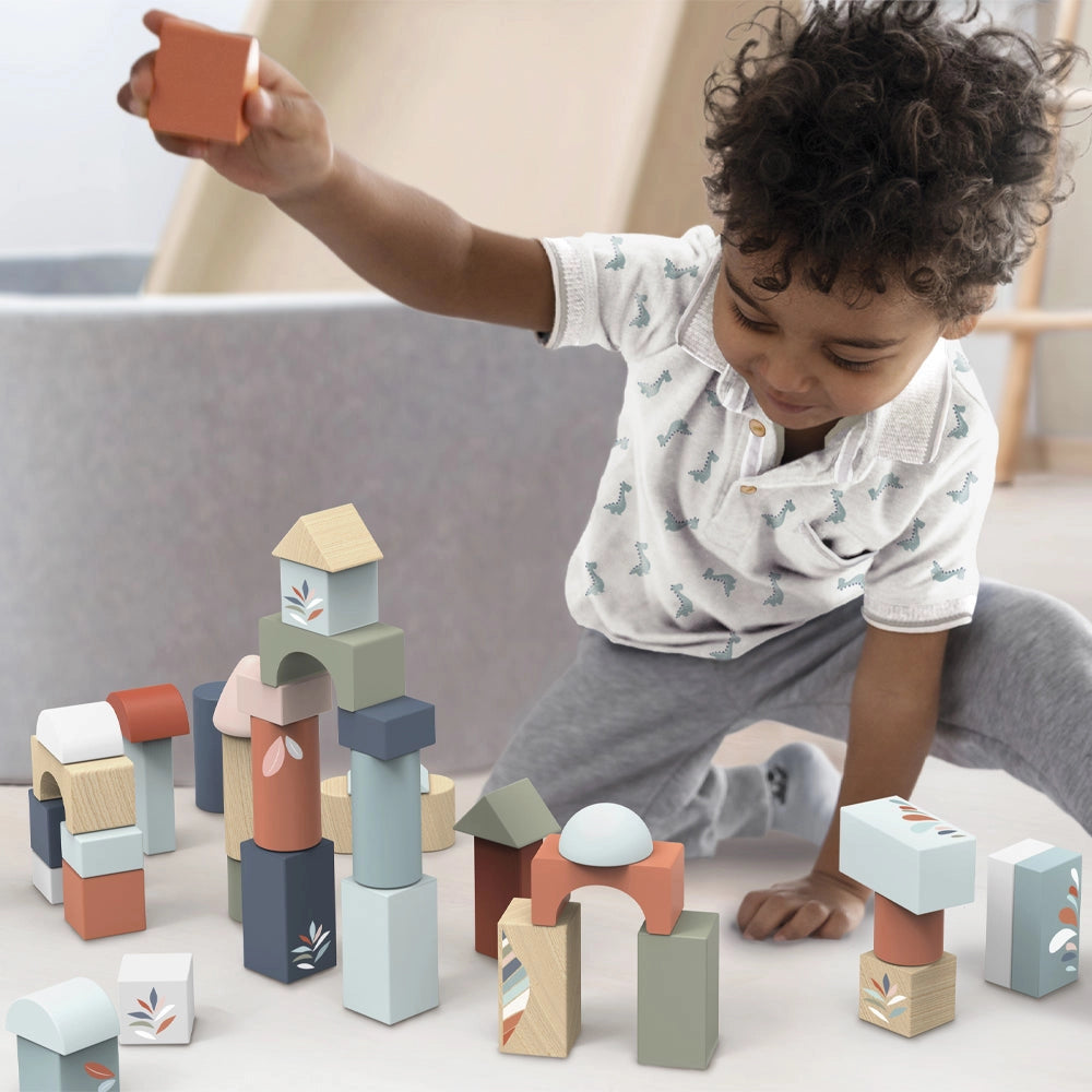 Wooden Building Blocks (50 Pieces)